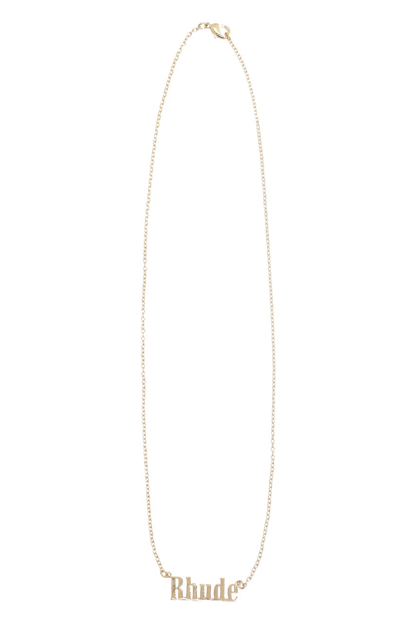 Rhude Gold-tone metal necklace Goud