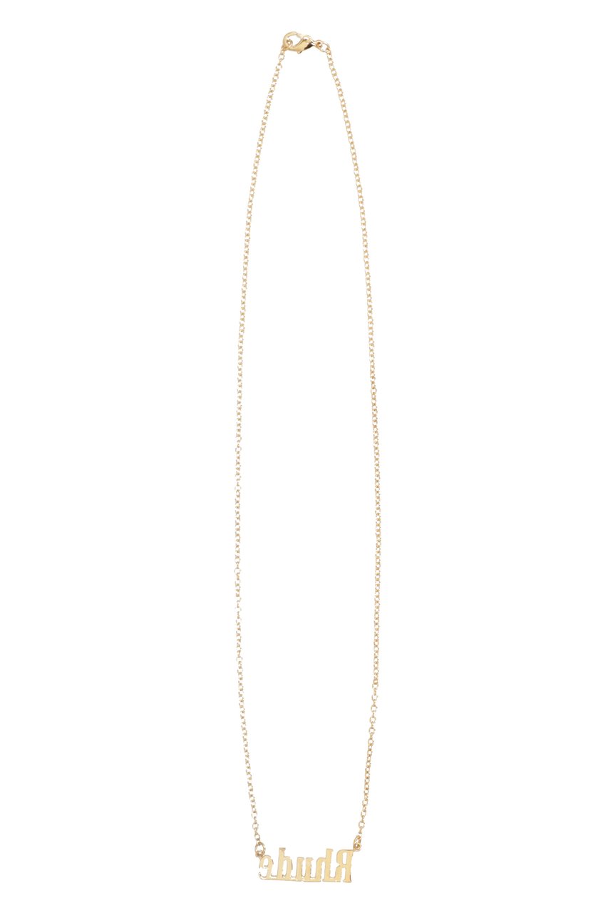 Rhude Gold-tone metal necklace Goud