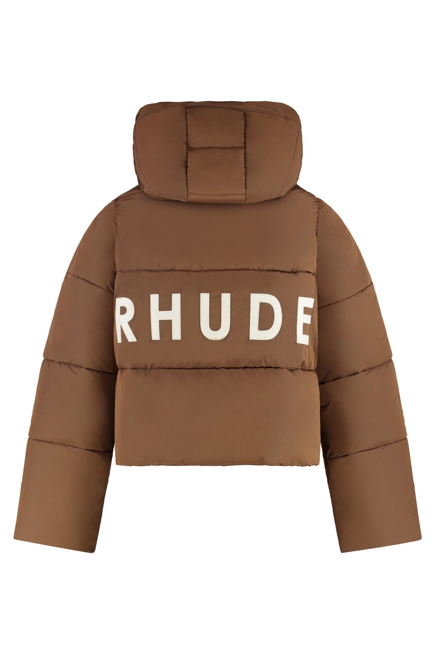 Rhude Hooded down jacket Bruin