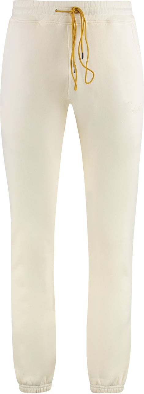 Rhude Logo detail cotton track-pants Wit
