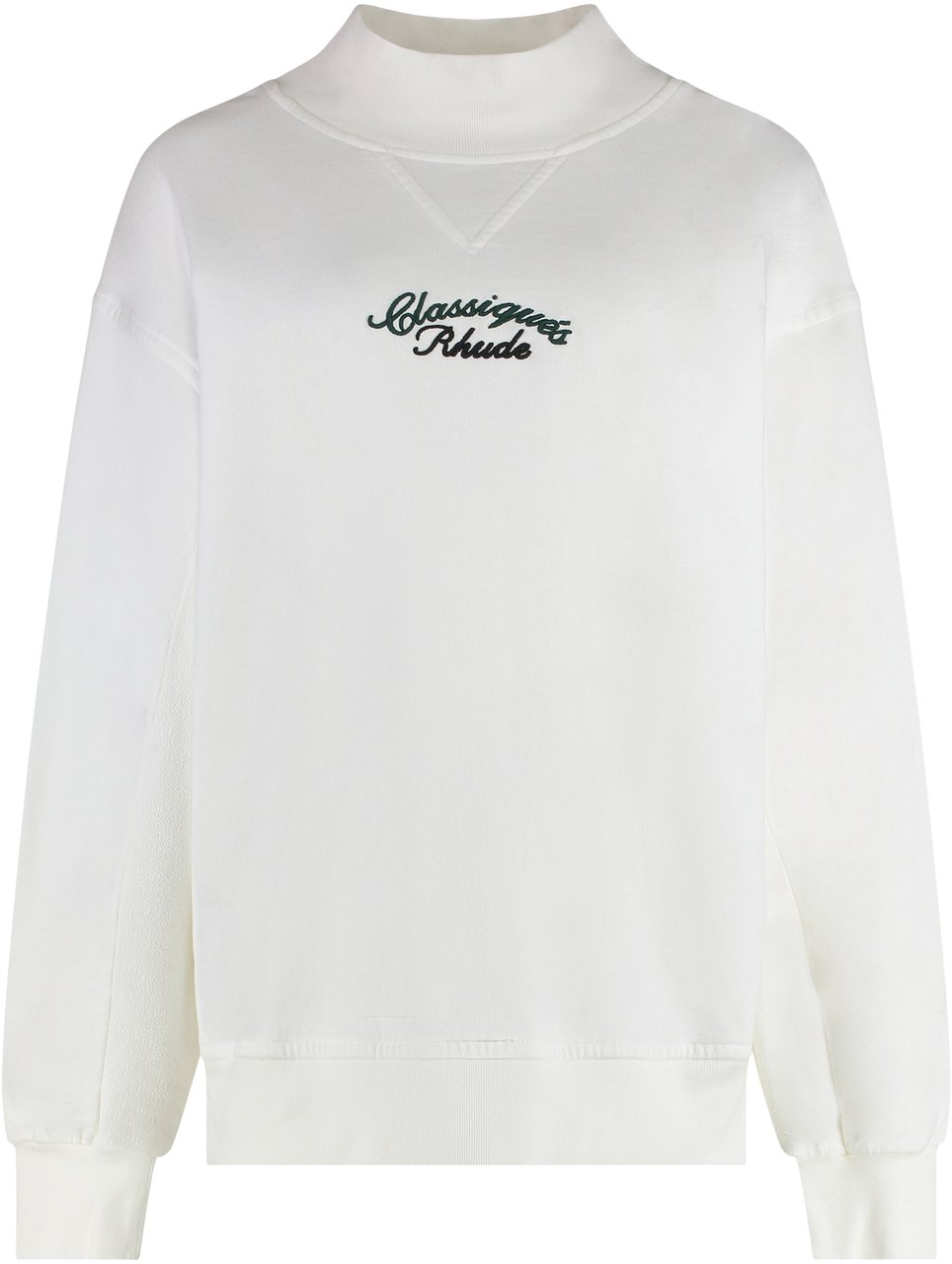 Rhude Logo detail cotton sweatshirt Neutraal