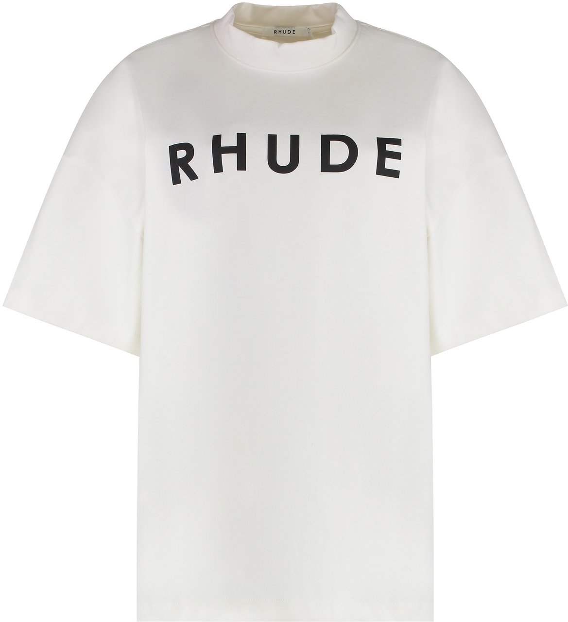 Rhude Logo print oversize t-shirt Wit