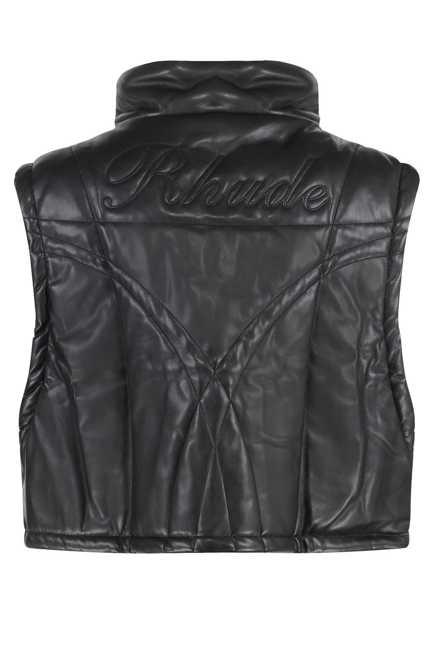 Rhude Vegan fur vest Zwart