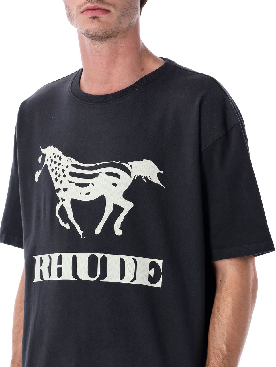 Rhude Dinero Tee Vintage Black Zwart