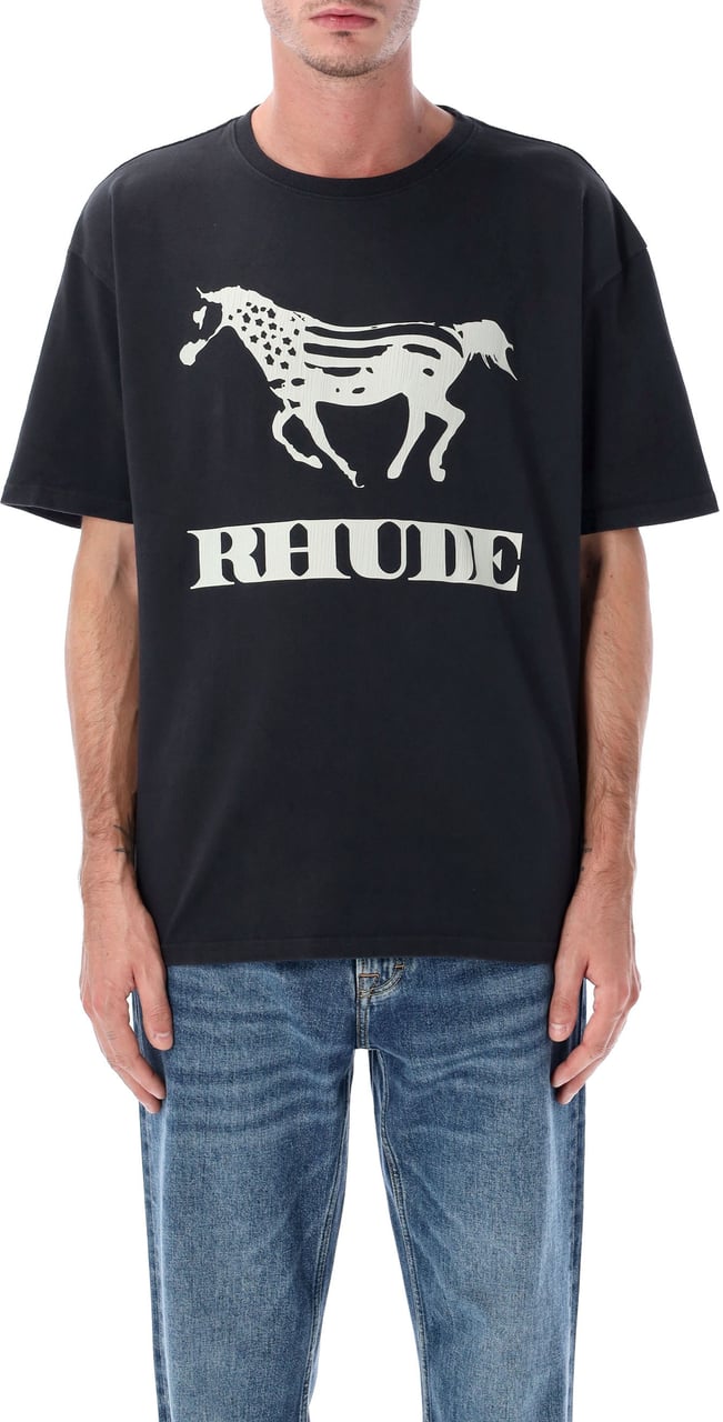 Rhude Dinero Tee Vintage Black Zwart