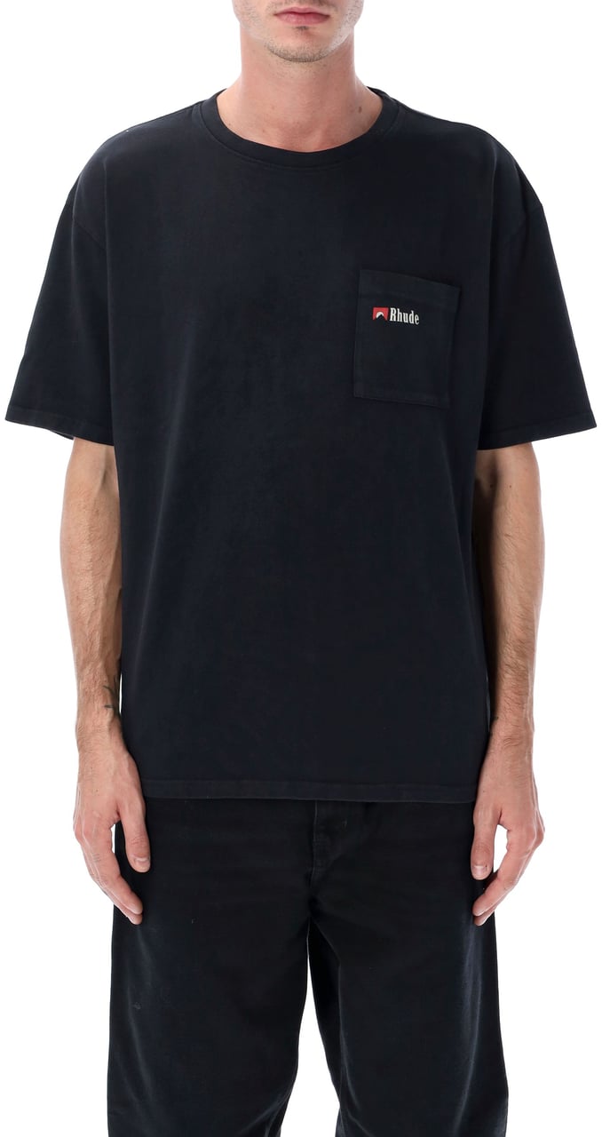 Rhude Moonlight Wolf Tee Vintage Black Zwart