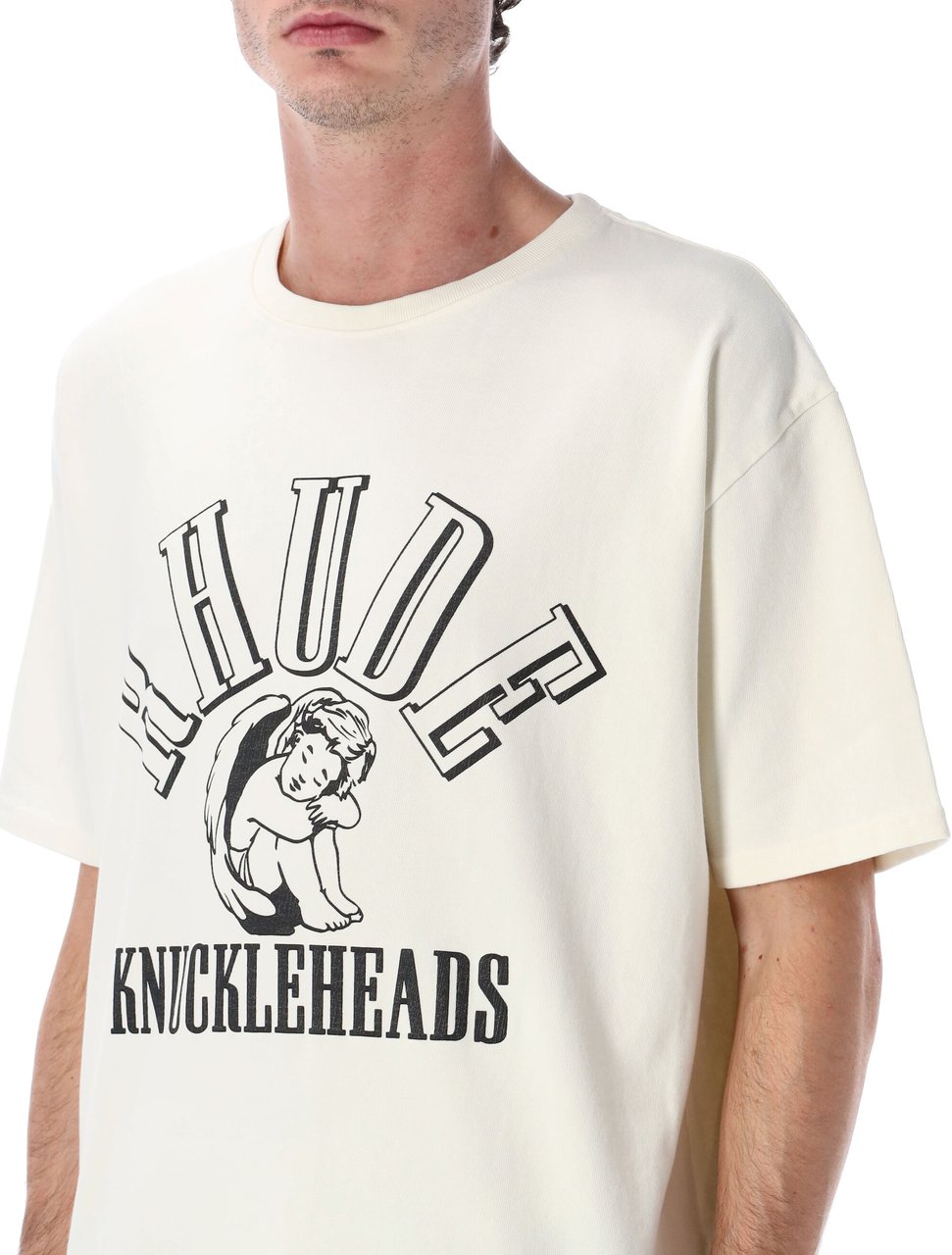 Rhude Knuckleheads Tee Vintage White Wit