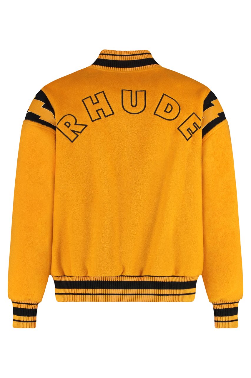 Rhude Wool bomber jacket Geel