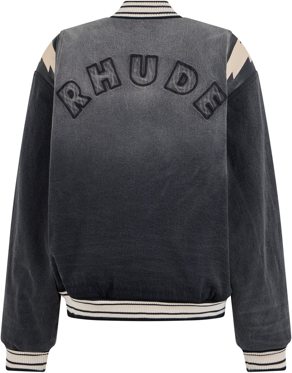Rhude Denim bomber jacket Grijs