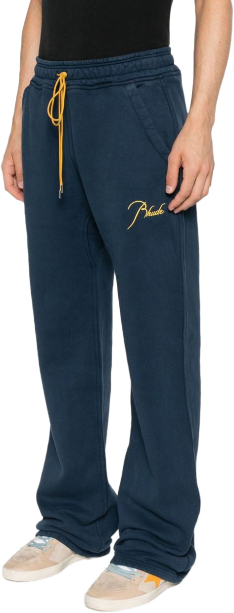 Rhude Trousers Blue Blauw