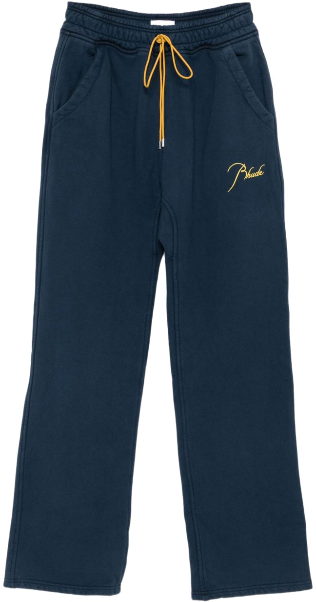Rhude Trousers Blue Blauw