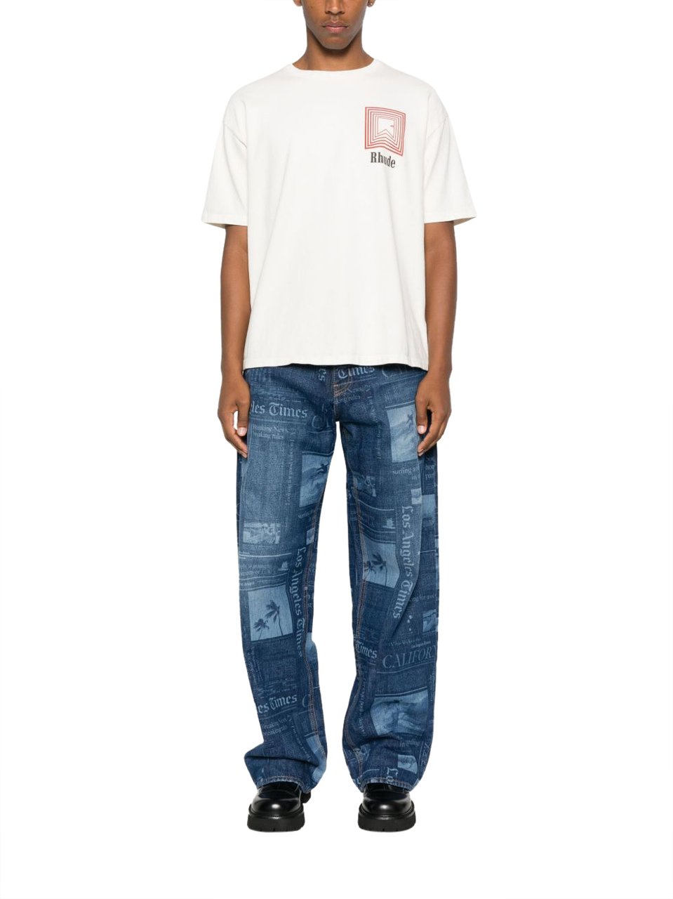 Rhude T-Shirts And Polos Vintage White Wit