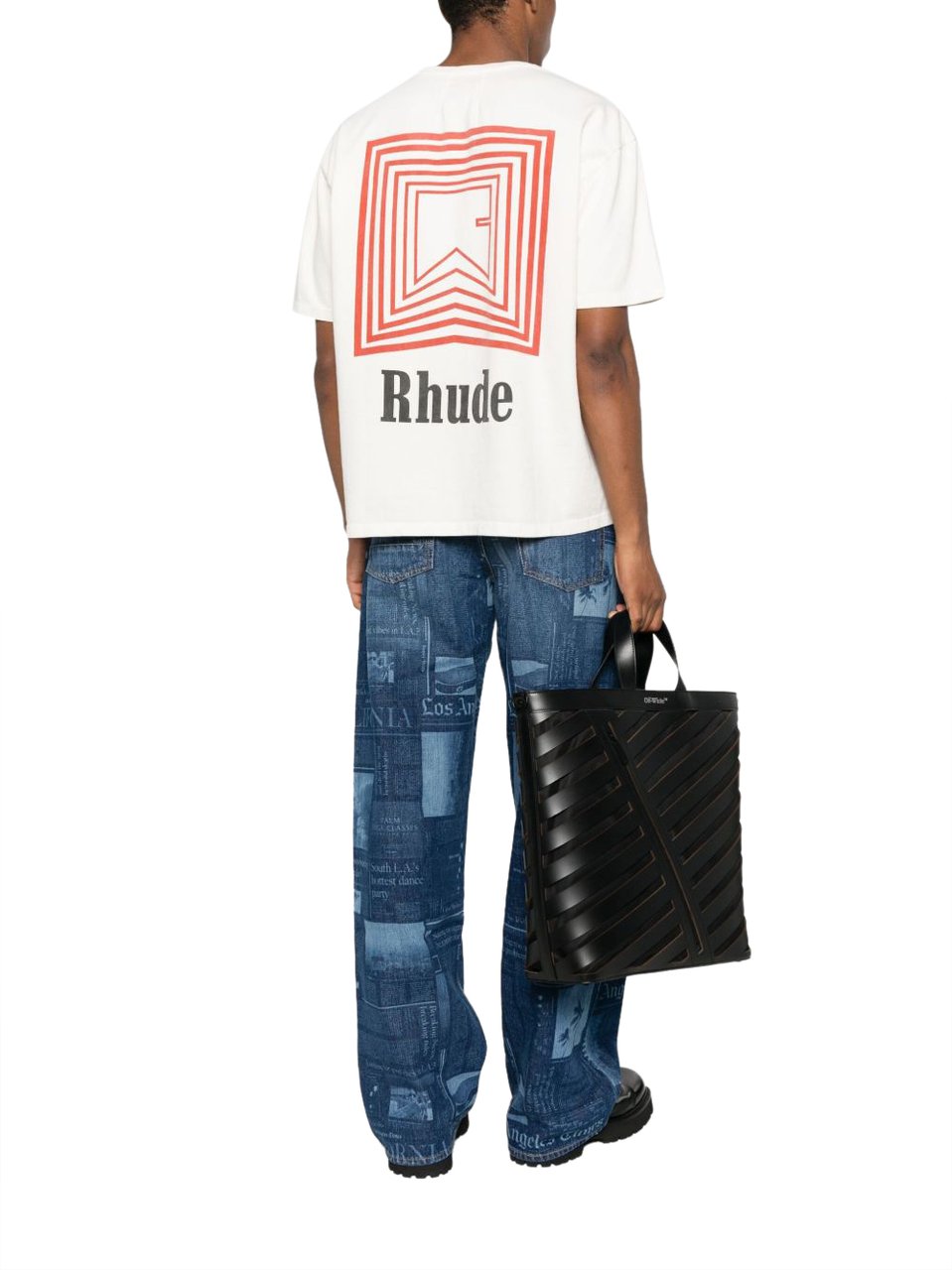 Rhude T-Shirts And Polos Vintage White Wit