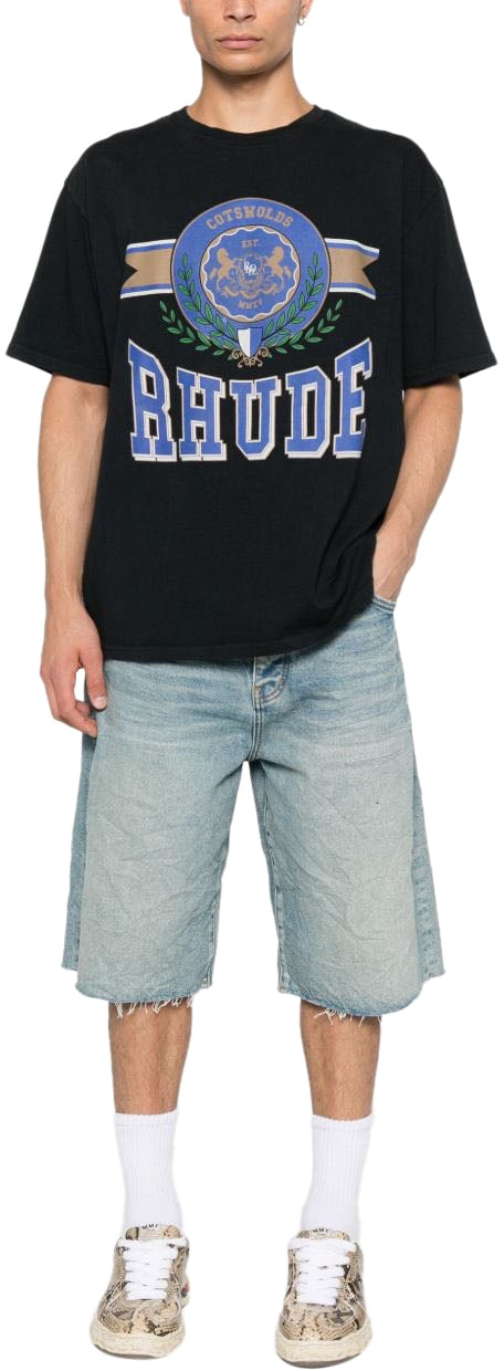 Rhude T-Shirts And Polos Vintage Black Zwart