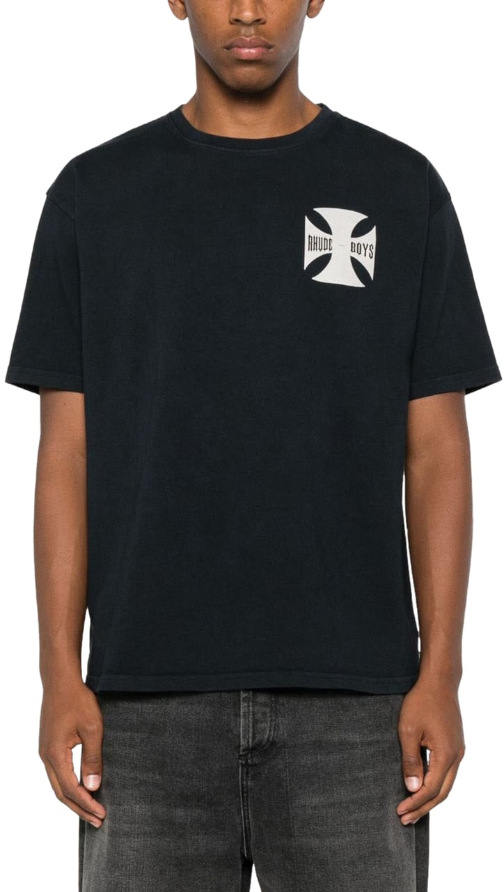 Rhude T-Shirts And Polos Vintage Black Zwart