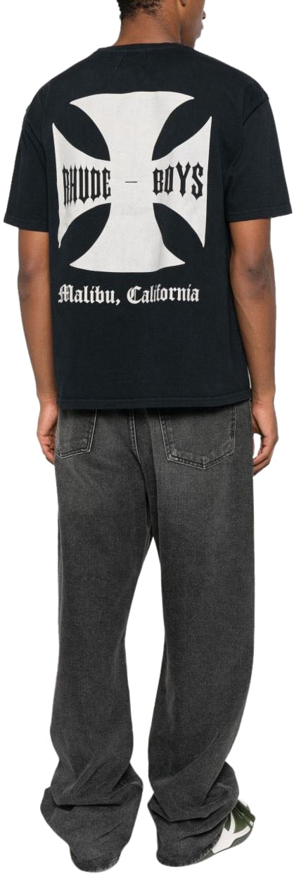 Rhude T-Shirts And Polos Vintage Black Zwart