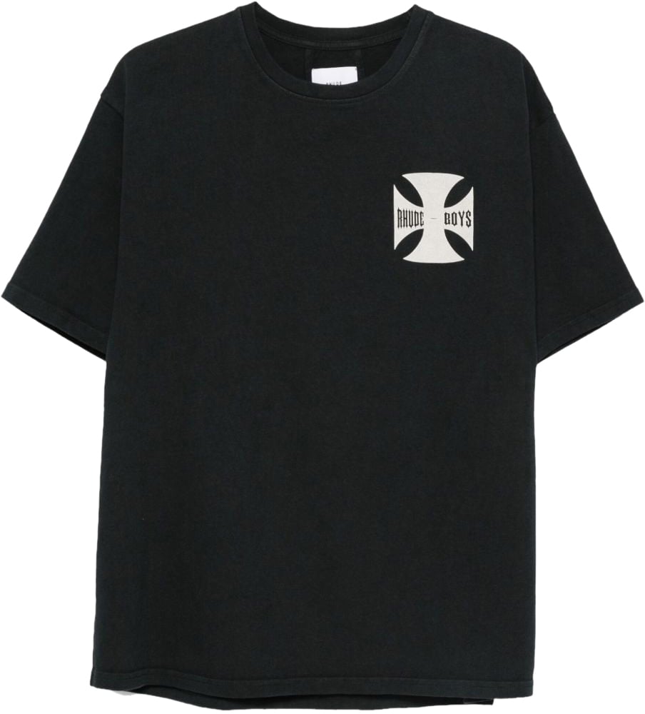 Rhude T-Shirts And Polos Vintage Black Zwart