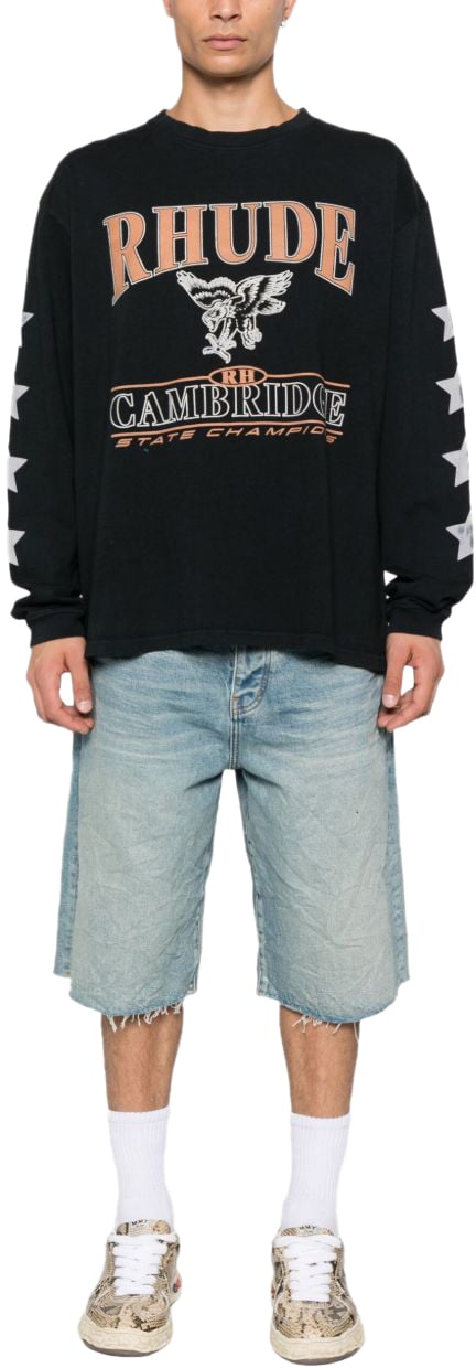 Rhude Top Black Zwart