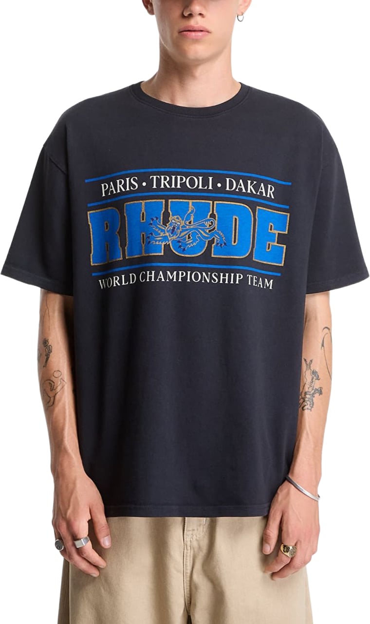Rhude T-Shirts And Polos Black Zwart