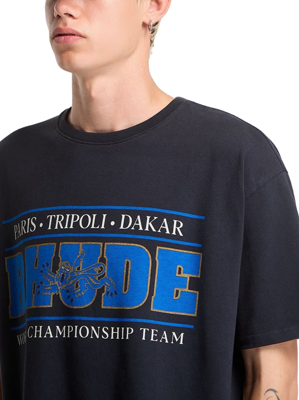 Rhude T-Shirts And Polos Black Zwart