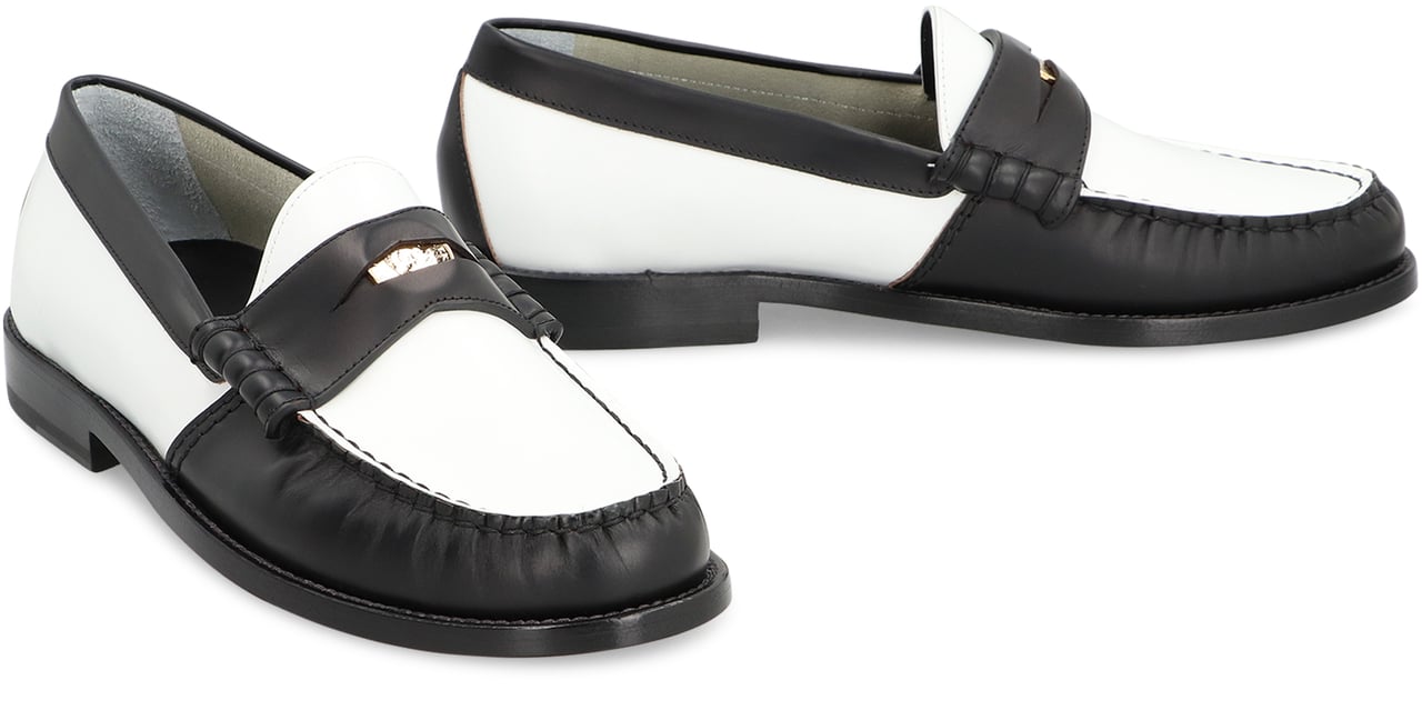 Rhude Faulty leather loafers Wit