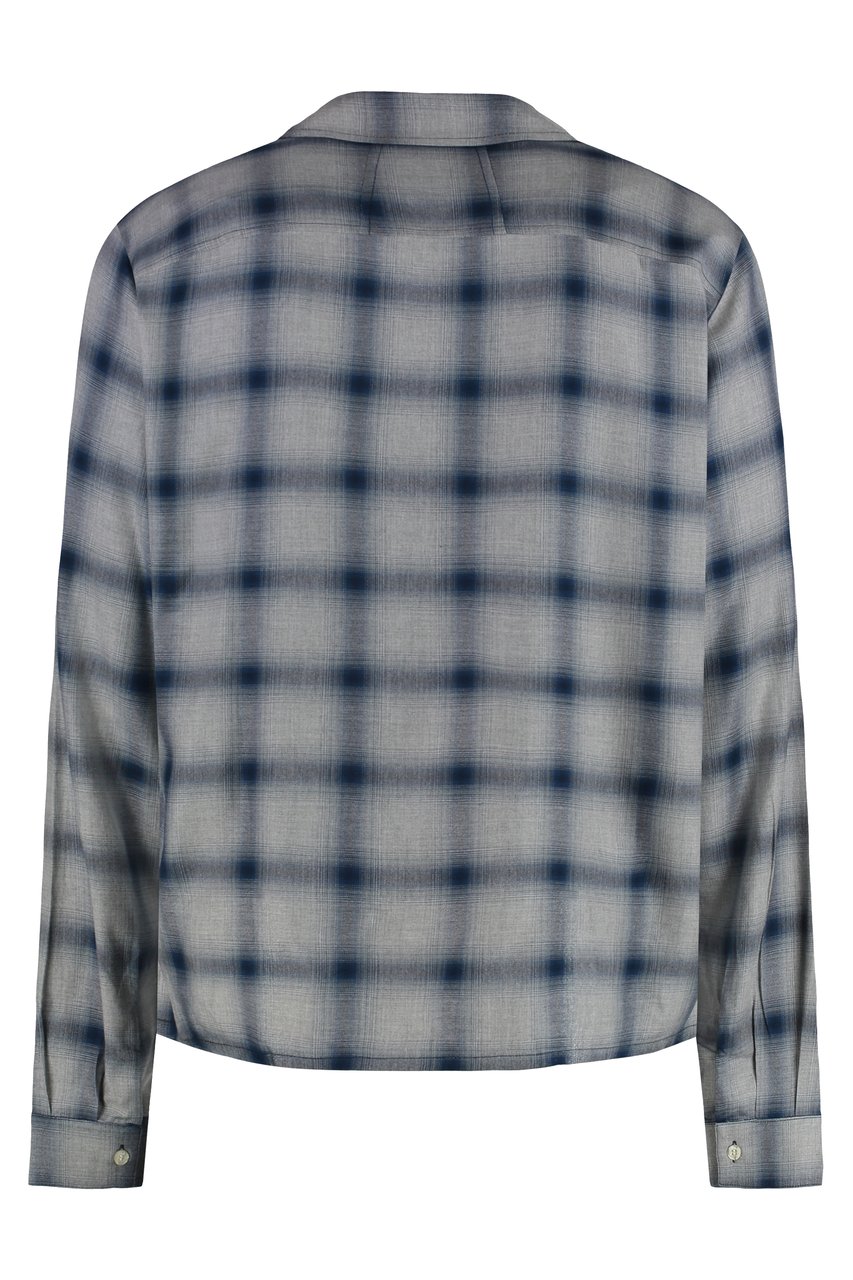 Rhude Checked cotton shirt Blauw