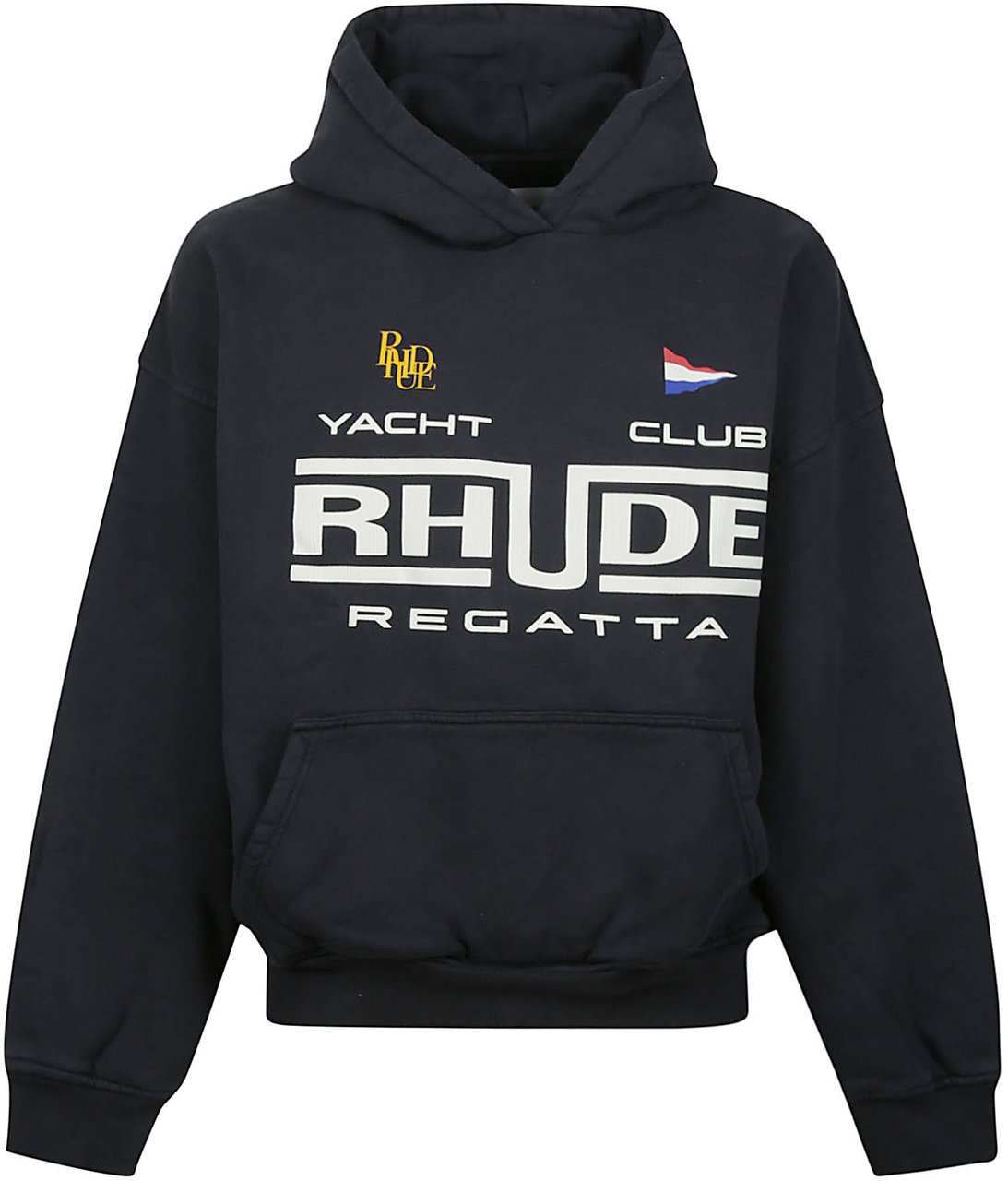 Rhude Regatta Club Sweatshirt Black Zwart