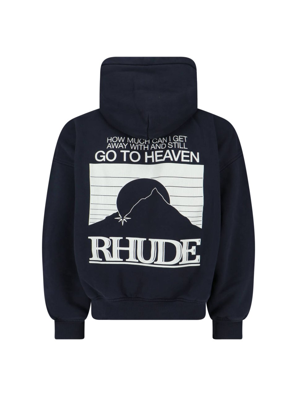 Rhude Minimalist Blue Sweater With Ribbed Detailing Blauw