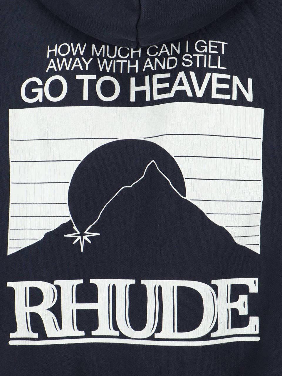 Rhude Minimalist Blue Sweater With Ribbed Detailing Blauw