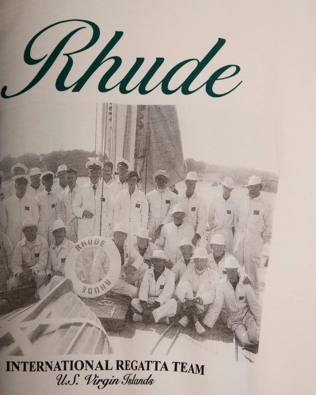 Rhude T-Shirts And Polos Vintagewhite/Black/Green Wit