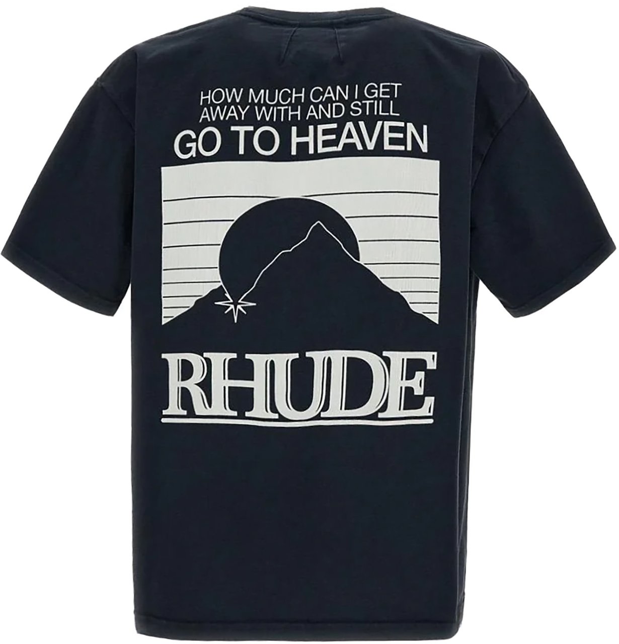 Rhude T-Shirts And Polos Vintageblack/White Zwart