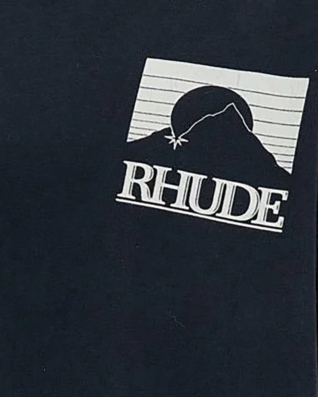 Rhude T-Shirts And Polos Vintageblack/White Zwart