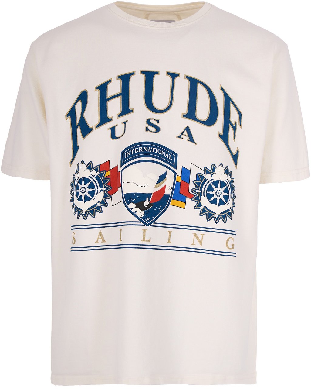 Rhude T-Shirts And Polos Vintagewhiteblack Wit