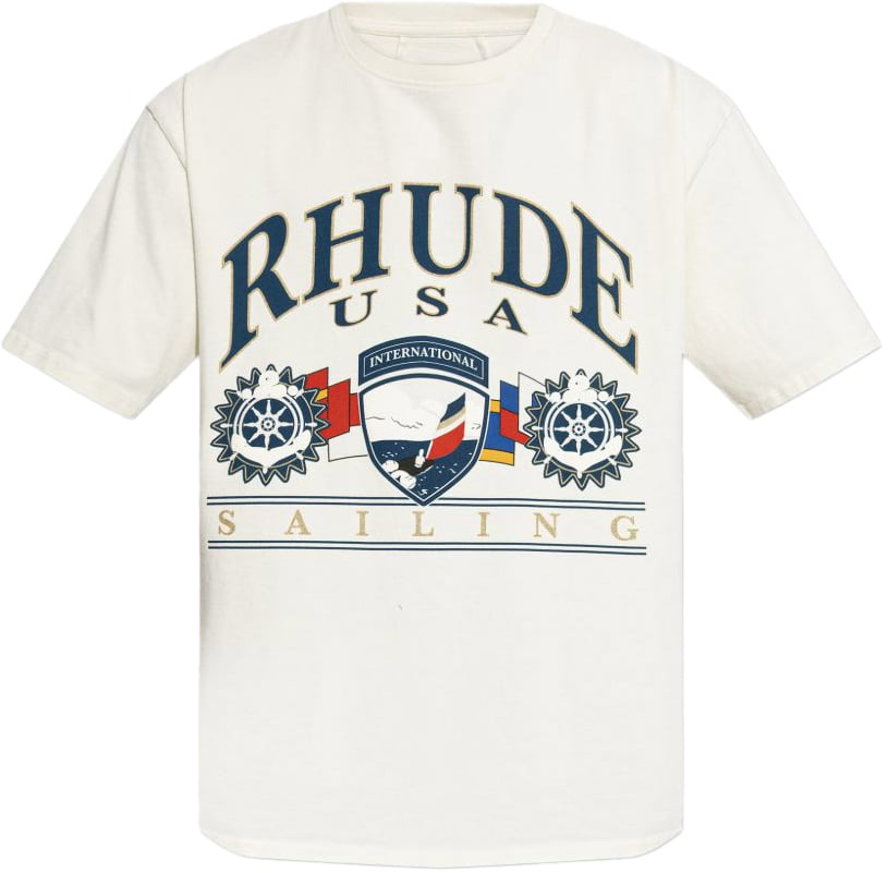 Rhude T-Shirts And Polos White Wit