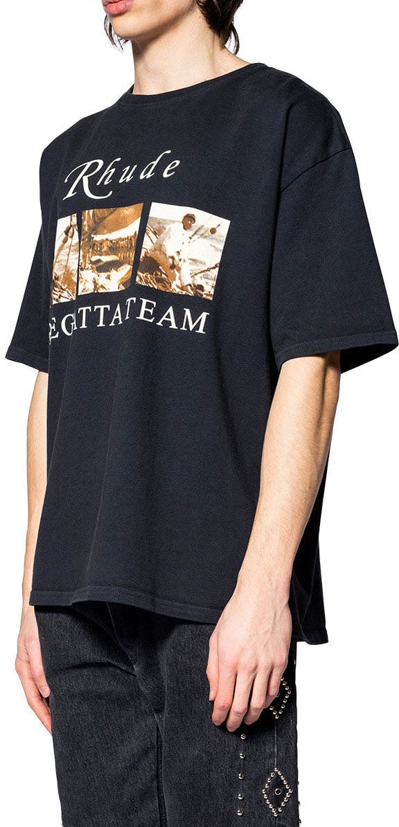 Rhude USVI REGATTA TOUR TEE VINTAGE BLACK/WHITE/RED OS Divers
