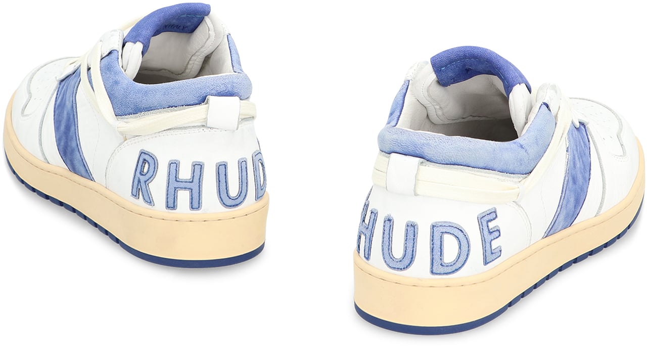 Rhude Rhecess leather low-top sneakers Wit