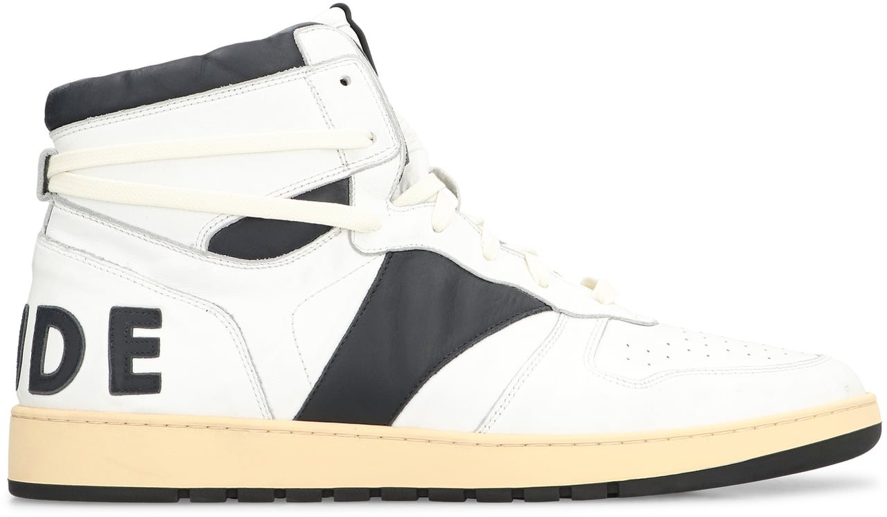 Rhude Rhecess leather high-top sneakers Wit