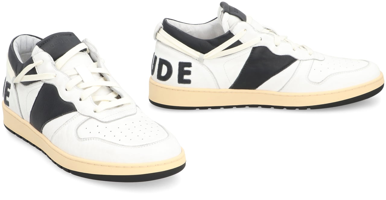 Rhude Rhecess leather low-top sneakers Wit