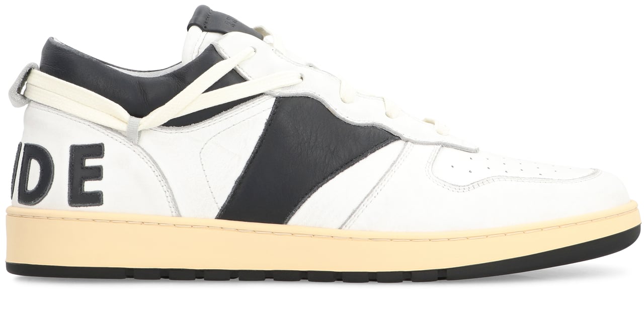 Rhude Rhecess leather low-top sneakers Wit