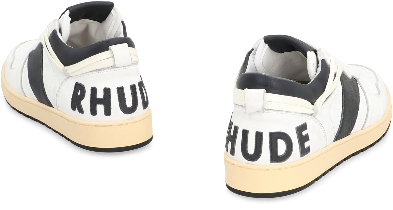 Rhude Rhecess leather low-top sneakers Wit