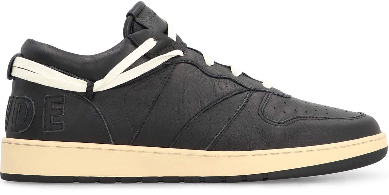 Rhude Rhecess leather low-top sneakers Zwart