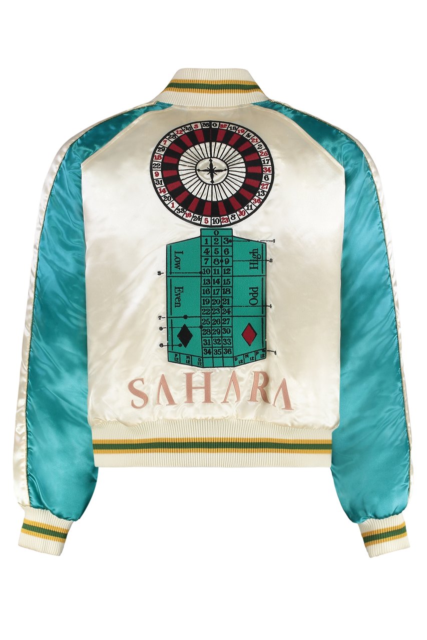 Rhude Padded bomber jacket Wit