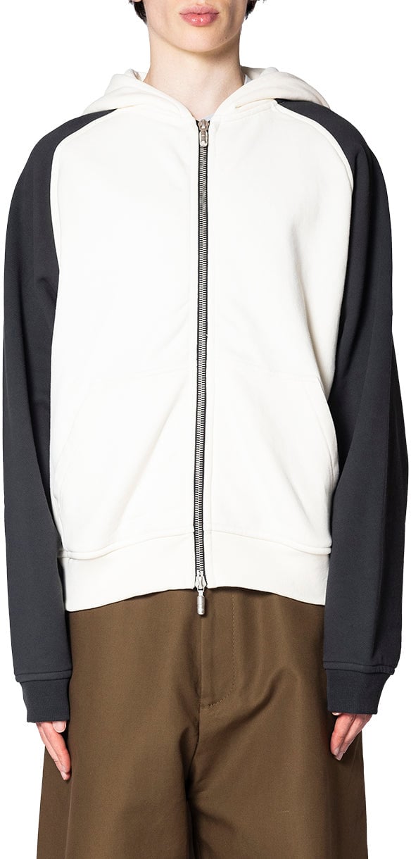 Rhude RHUDE BOYS RAGLAN HOODIE OFFWHITE/BLACK Wit