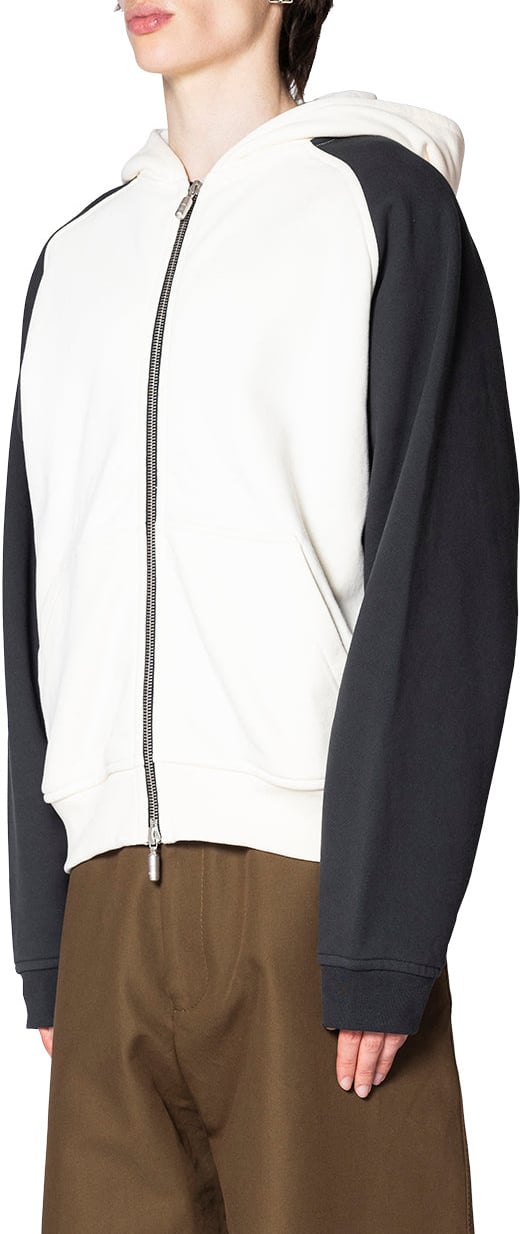 Rhude RHUDE BOYS RAGLAN HOODIE OFFWHITE/BLACK Wit