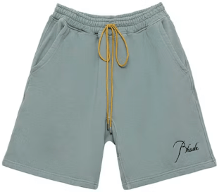 Rhude Rhude Logo Sweat shorts (Sage) Divers