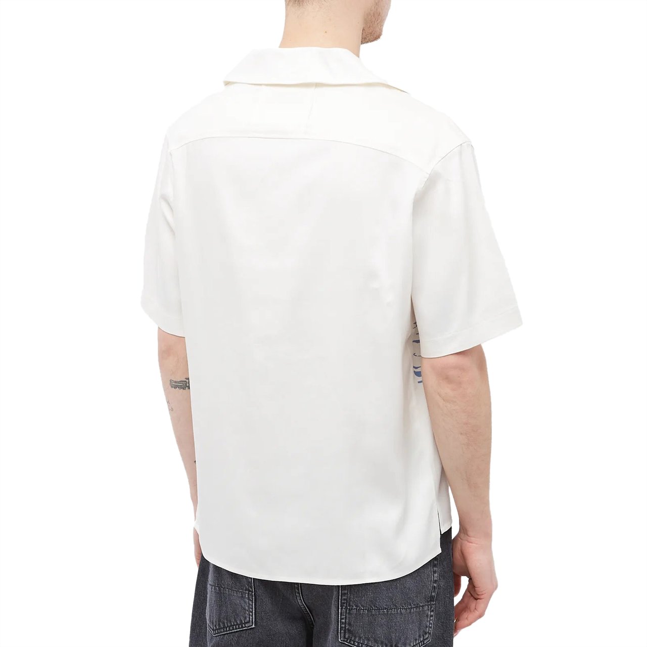 Rhude Rhude Palmas Snap Vacation Shirt (Wit) Wit