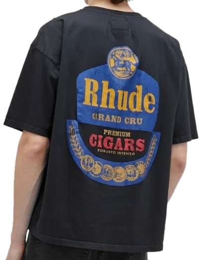 Rhude Rhude Grand Cru T-shirt 'Vintage Zwart' Zwart