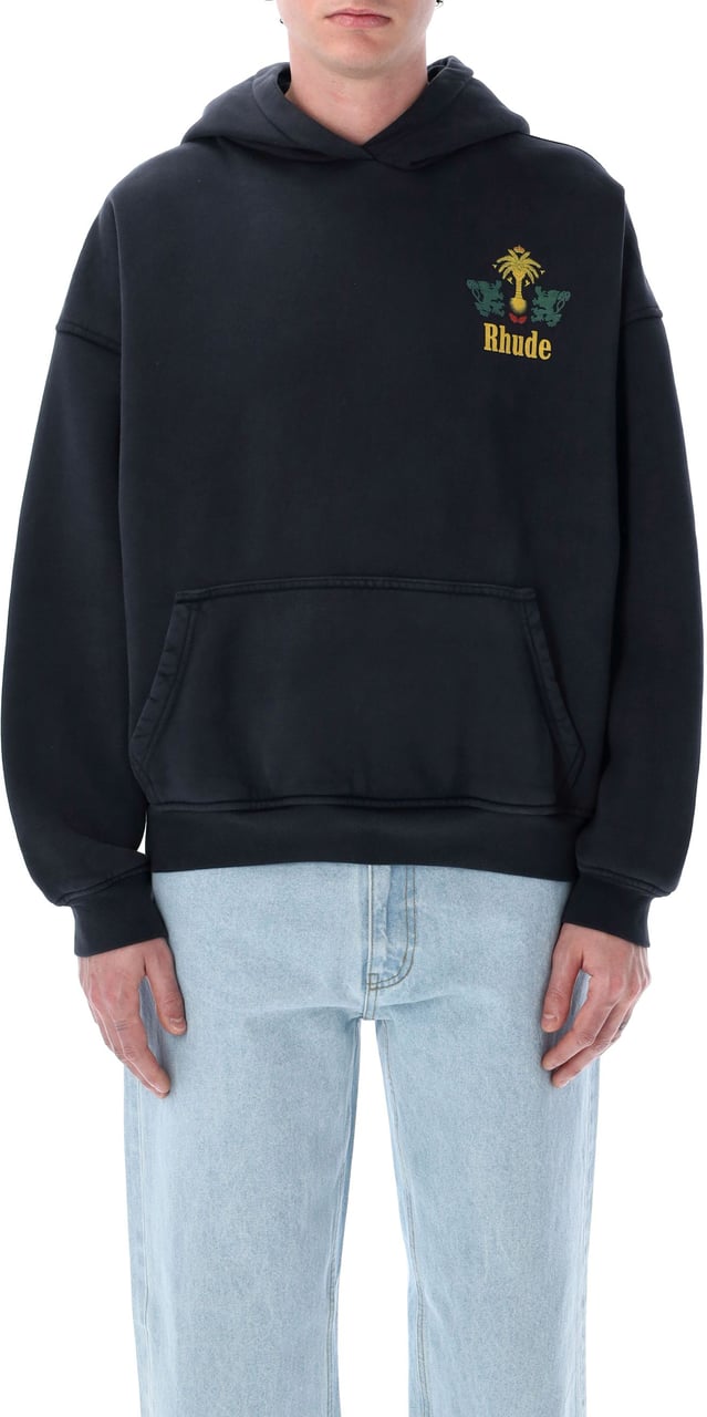 Rhude Tabaco Hoodie Vintage Black Zwart
