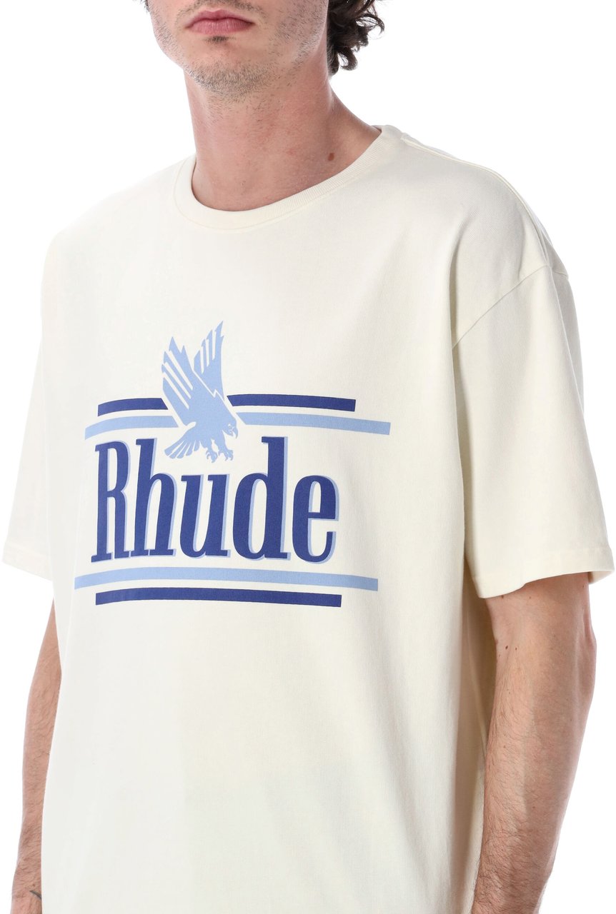 Rhude Rossa Tee Vintage White Wit