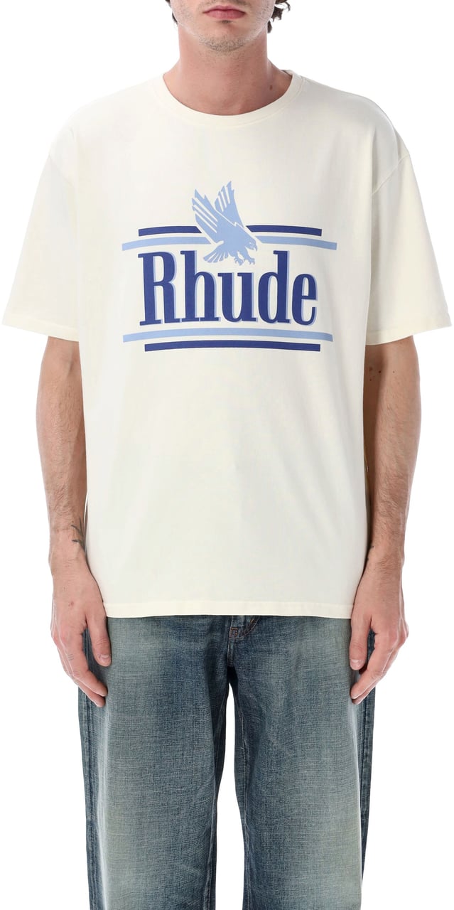 Rhude Rossa Tee Vintage White Wit